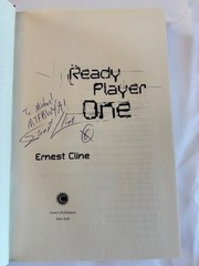 Ready Player One by Ernest Cline (2011, Hardcover, signed 1st edition)
