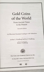 2003 7th,Friedberg GOLD COINS OF THE WORLD: Ancient Times to Present,VG Hardback