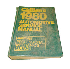 Vintage chiltons 1980 Automotive Service Manual professional edition