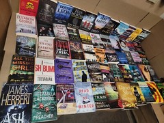 Lot of 10 Pounds Mystery Large Trade Paperback Books Suspense Thriller Crime MIX