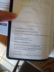 KJV Giant Print Personal Size Ref. Bible – $119.99 Retail -Black Genuine Leather