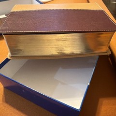 NIV Study Bible Compact by Zondervan Staff Italian Duo Tone Camel/Burgundy