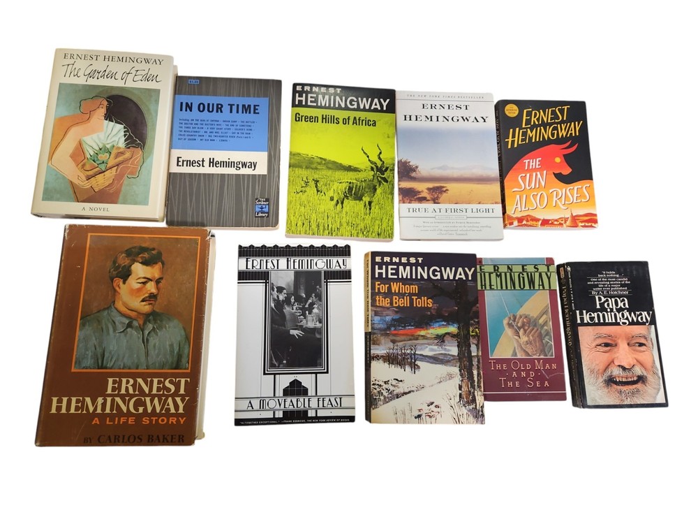 Lot Of 10 Ernest Hemingway Books