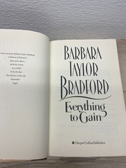 Vintage 1994 Everything To Gain First Edition Barbara Taylor Bradford Hardcover