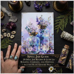 77 Pages Witchcraft Grimoire Pages Book of Shadows Kit with Moon Phases