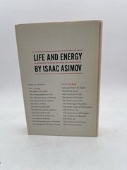 Life and Energy 1962 First Edition by Isaac Asimov Hardcover Dustjacket