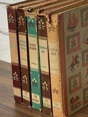 Vintage Antique Set of 5 Whitman Publishing Co Classic Books 1935/40s