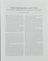 The Gremlins : The Lost Walt Disney Production / Roald Dahl / Dark Horse HC LN