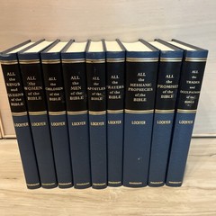All Of The Bible Series by Herbert Lockyer 9 Volume Set Zondervan Hardcover VGC