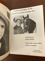 LOT OF 3 BOOKS Marco DeMarco Photostory PBs Johnny Mack Brown Tim McCoy Tom Mix