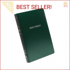 KJV Holy Bible: Gift and Award, Green Leather-Look, Red Letter, Comfort Print: K