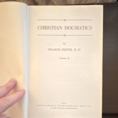 Francis Pieper Christian Dogmatics Vol 1-3 HC Concordia 1950s Ex Libris