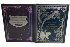 ❤️SET of 2 ALICE’S ADVENTURES in WONDERLAND and THE BLUE FAIRY Leather Bound NEW