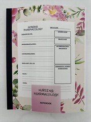 Nursing Pharmacology Notebook (2022, PB) Blank Medication Template 124 Pages