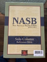 NASB 1995 Side-Column Reference Bible Genuine Leather Black Lockman Foundation