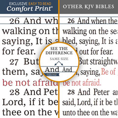 KJV Holy Bible: Gift and Award, Purple Leather-Look, Red Letter, Comfort Print: