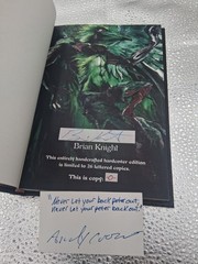 1200amlive Brian Knight signed Lettered Edt Hardcover insidious Publications