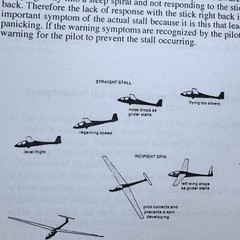 Derek Piggott Airplane Pilot Operating Manual Vintage Plane Stalling Spinning 94