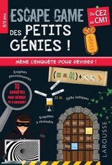 Escape game des petits génies CE2-CM1 (Jeux et activités) By Qué