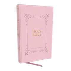 KJV Holy Bible: Large Print with 53,000 Center-Column Cross References, Pink