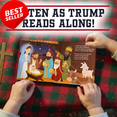 The Birth of Jesus Kids Talking Book w/ Trump Voice Nativity Gift Hardcover