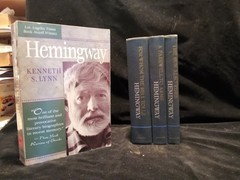 Ernest Hemingway matching HARDCOVER Novel Bundle 3 Vols + Lynn Biography Set