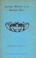 ARCHAIC HISTORY of the HUMAN RACE van Pelt THEOSOPHY, SECRET DOCTRINE, ESOTERIC
