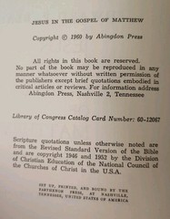 Jesus In The Gospel Of Matthew Book Edward P Blair Vintage Christian Religious