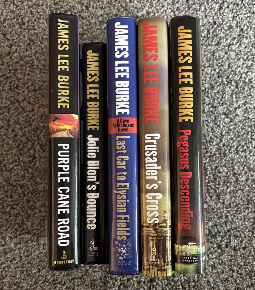 Dave Robicheaux Lot of 5 Hardcovers by James Lee Burke. Early 2000s 1st Editions