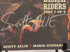 Solomon Kane Deaths Black Riders Part 1 Signed by Scott Allie Dark Horse Book