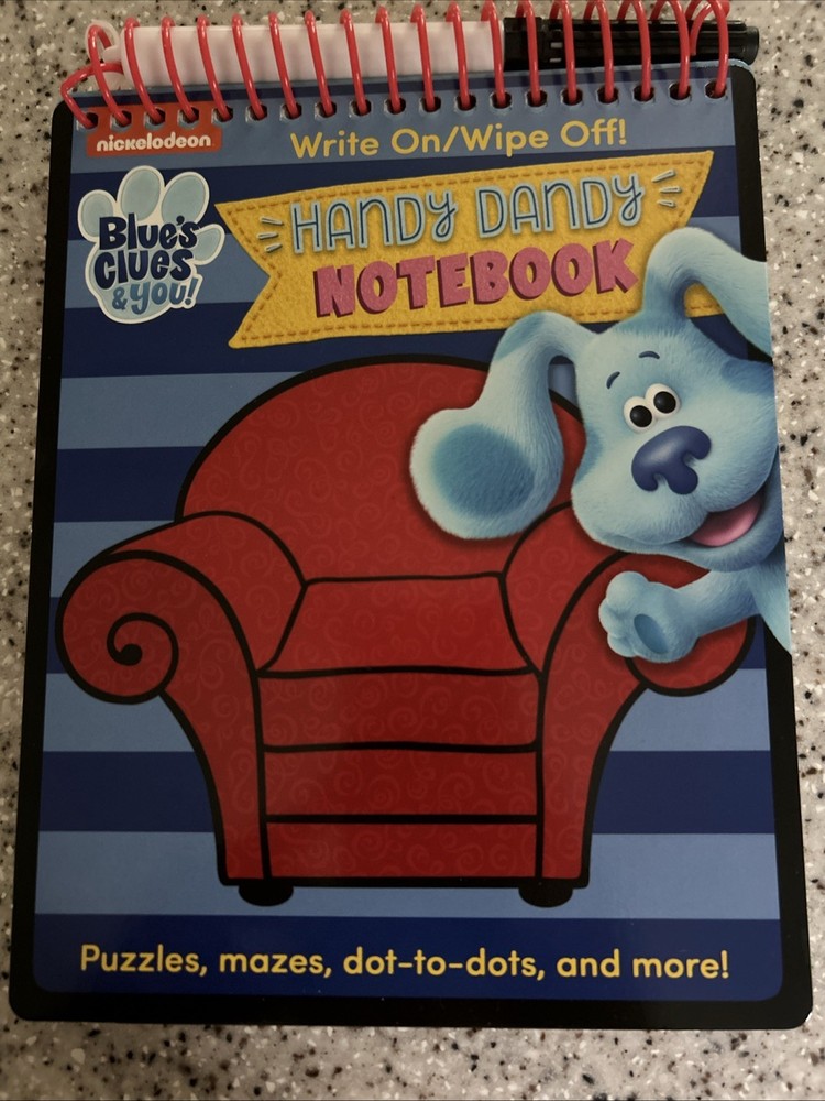 NEW Nickelodeon Blues Clues & You-Handy Dandy Notebook Write and Wipe Off!