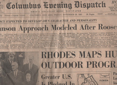 Columbus Evening Dispatch Nov 29, 1963 Johnson Pledge Great America 56 pages ill