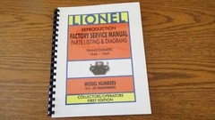 Lionel – Reproduction Factory Service Manuals Bundle of All Four Manuals