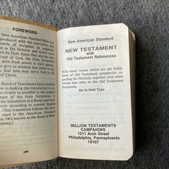 New American Standard New Testament Old Prophecy Edition 5″ Size Pocket 1975