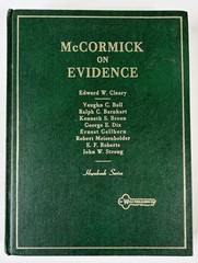 McCormick on Evidence, 3rd Edition by Edward Cleary Hardcover HC