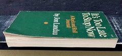 Its Too Late to Stop Now by Jon Landau 1972 Sftcvr Good N1