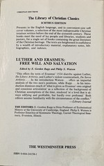 Luther and Erasmus : Free Will and Salvation by Martin Luther and Desiderius…