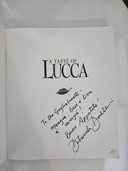 A Taste of Lucca – Signed by author Deborah Dinelli – 1996 – 208 pages