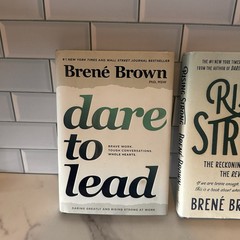 Lot of 2 Brene Brown Dare To Lead, Rising Strong