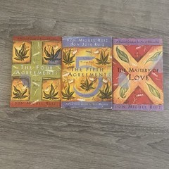 The Four Agreements 3 Book Set Lot by Don Miguel Ruiz Love Mastery 5th