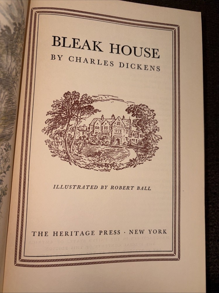 Bleak House Charles Dickens Illustrated By Robert Ball 1942 Heritage Press