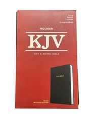 New KJV Gift and Award Bible, Black Imitation Leather (Leather / Fine Binding)