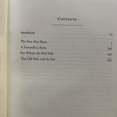 Ernest Hemingway Four Novels 2011 Barnes & Noble Farewell Old Man Sun Bell Tolls