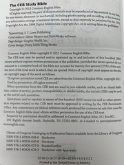 2013 The Common English Study Bible Hard Cover Luxury Edition With 21 Color Maps
