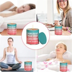 Unique 9oz Gardenia Scented Candle with Humorous Quote, Perfect for Mom’s Gift