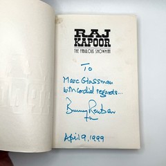 SIGNED – Raj Kapoor by Bunny Reuben – PB 1995 Indus Cinema Bollywood