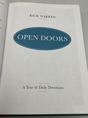 Rick Warren 3-Book Set The Purpose Driven Church, Life, Open Doors HC USA
