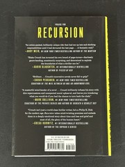 Recursion ~ Blake Crouch First Edition / 1st Print (2019 Hardcover) Very Good