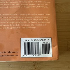 The St Martins Guide to Writin – Paperback – GOOD