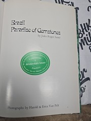 Brazil: Paradise of Gemstones [hardcover] Jules Roger Sauer,Harold Van Pelt,Eric